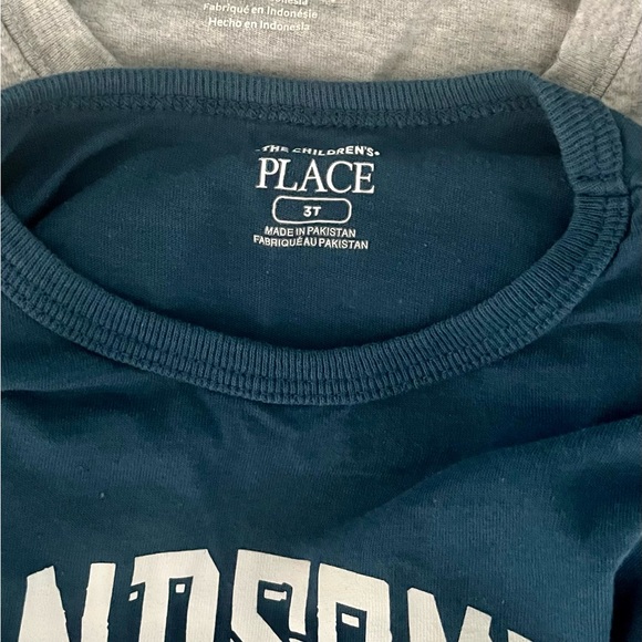 Carters/Childrens Place (2) LS Tees 3 - Picture 3 of 5